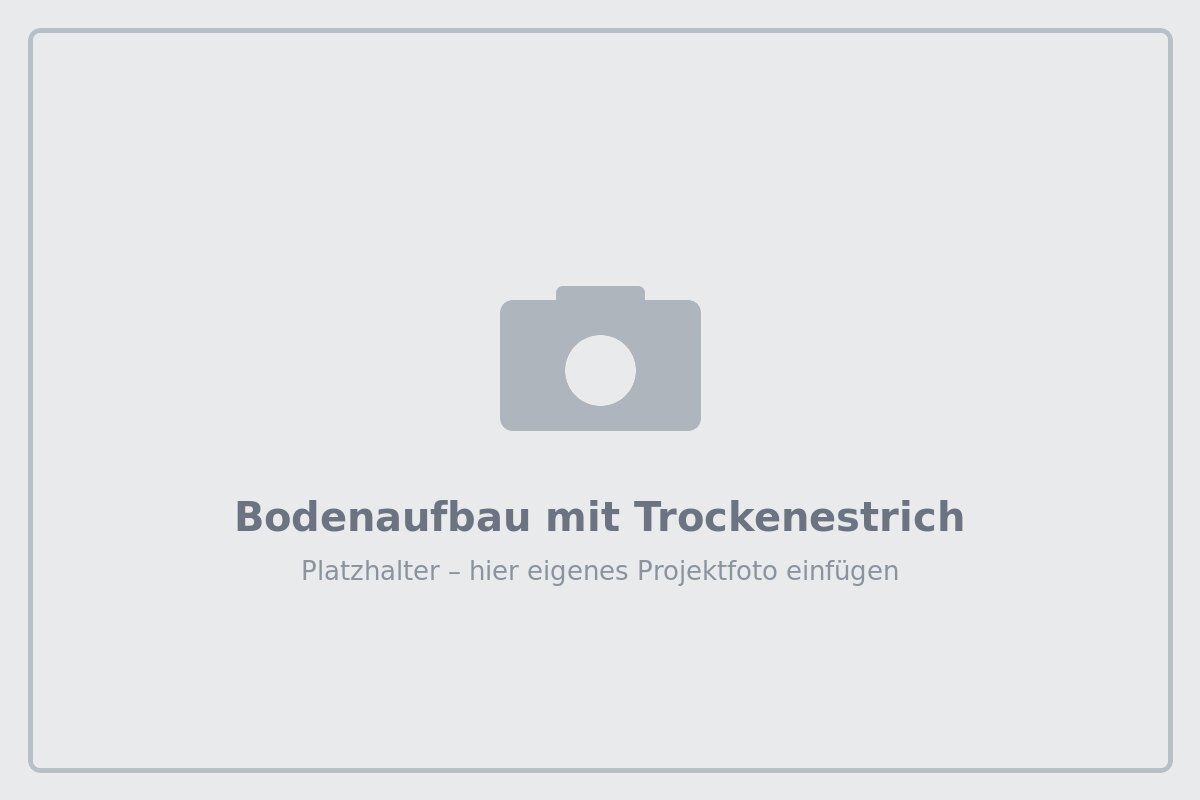 Bodenaufbau mit Trockenestrich